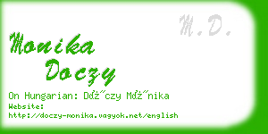 monika doczy business card